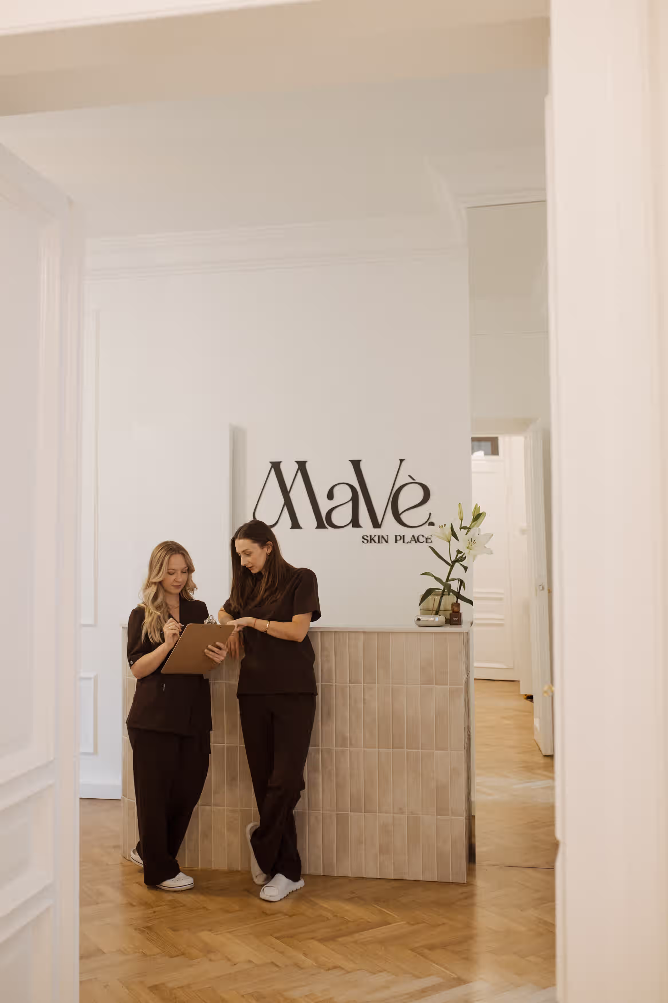 Wnętrze gabinetu MaVè Skin Place w Krakowie